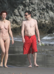 Charming nudist couple